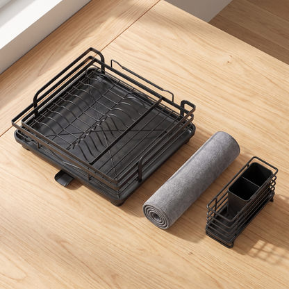 Complete Sink Station bundle — rack, drying mat, sink caddy