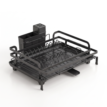 SinkLoft FoldAway Rack retracted compact state