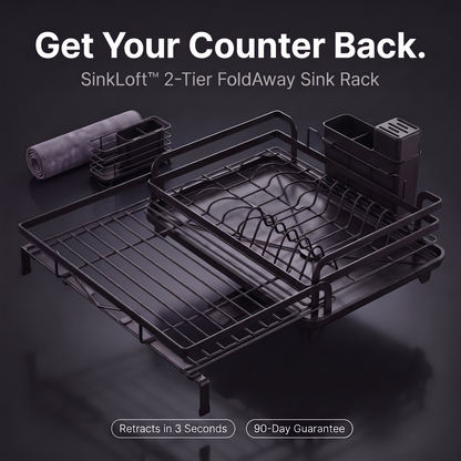 SinkLoft FoldAway Rack dark hero